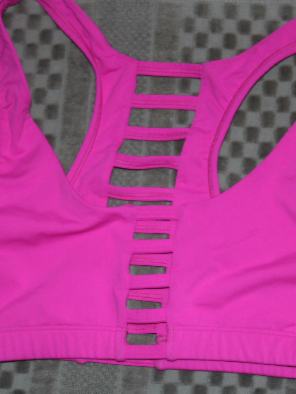 Victoria's Secret Bright Pink Ladder-Back Sports Bra